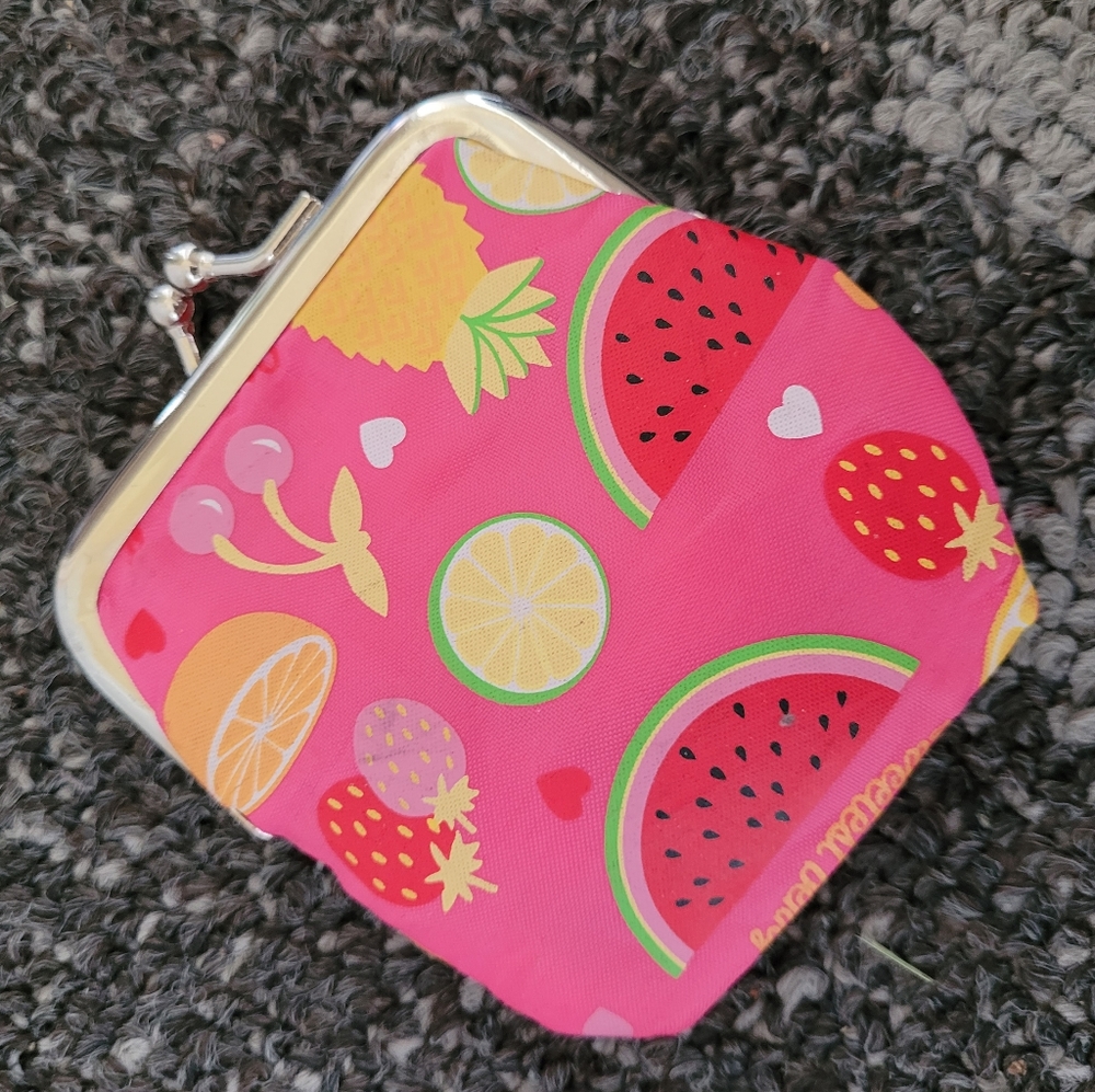 🍉🍍Cute Tutti Fruitti Mini Coin Purse 🍒🍓